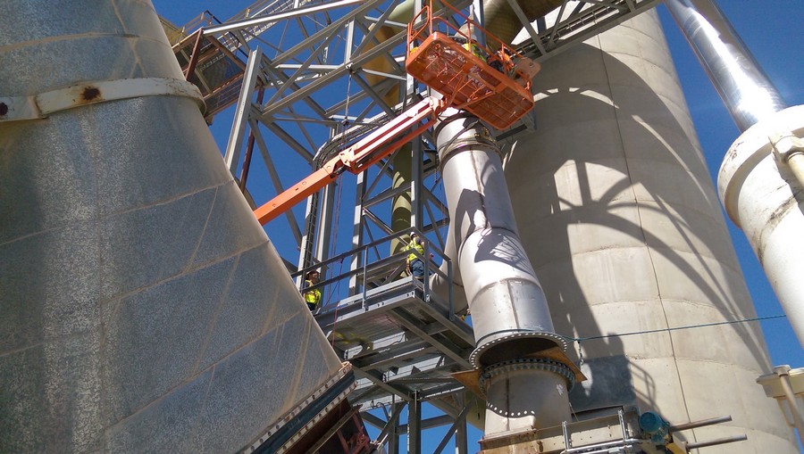 installation of stainless steel ducting