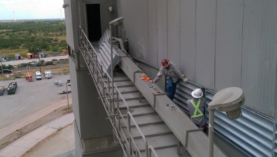 installation of wall louver vent