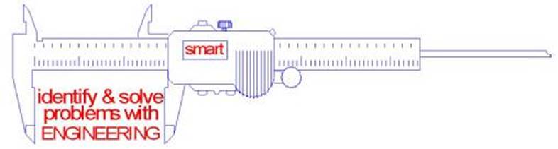 Engineering caliper logo