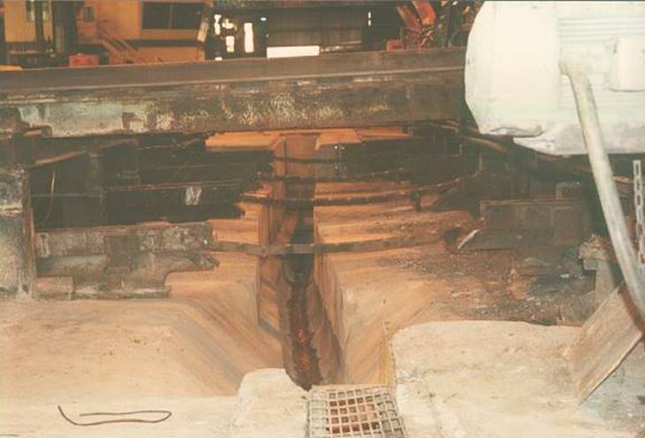 SMI roll mill reject table flume 5