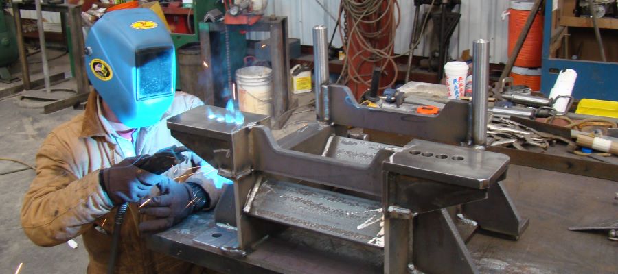 shop fabrication of weldment
